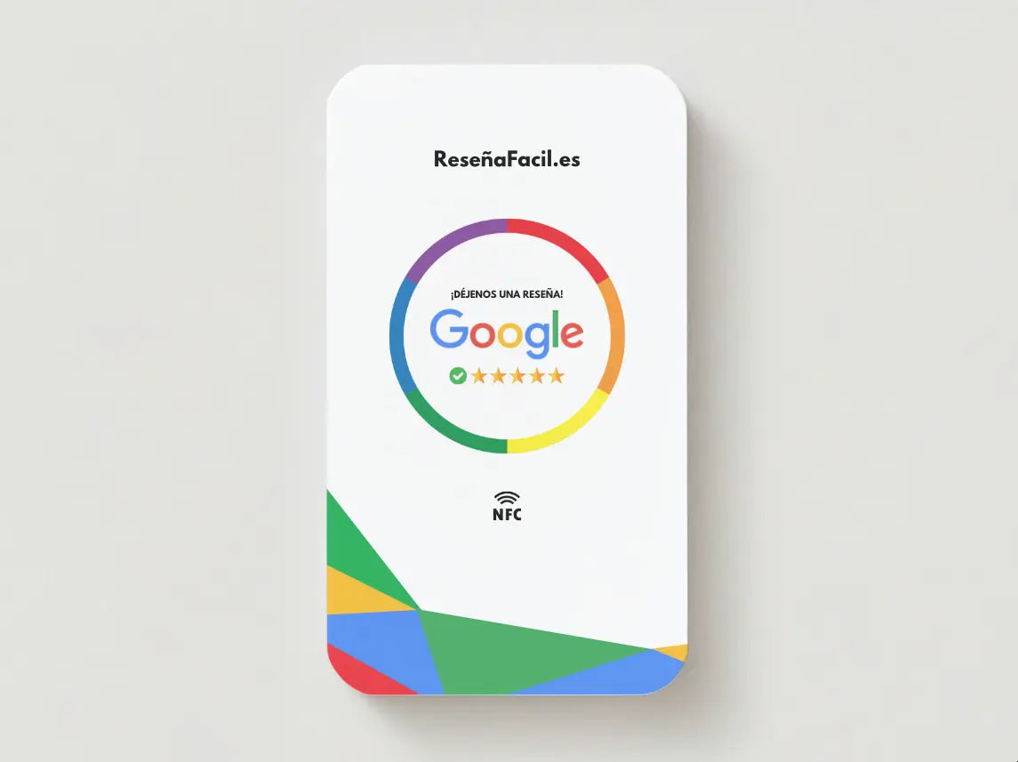 TARJETA DE GOOGLE RESEÑAS (NFC) PERSONALIZADO ReseñaFacil