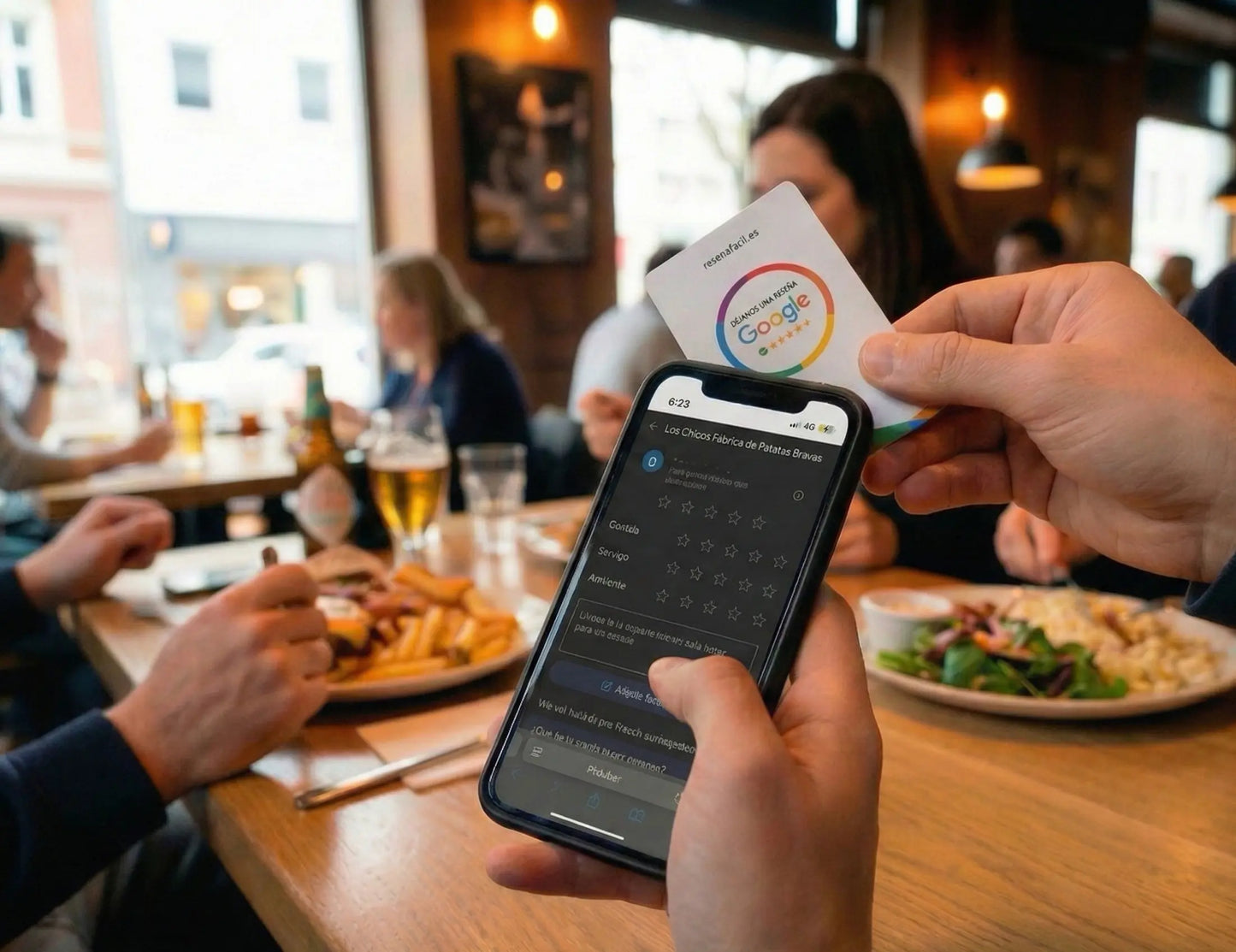 TARJETA DE GOOGLE RESEÑAS (NFC) PERSONALIZADO ReseñaFacil